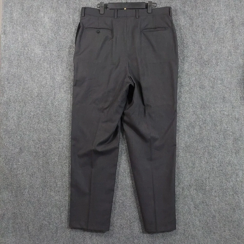Jos. A. Bank Signature Suit Mens 42L 34x32 Gray Wool Silk Classic Fit 2 Piece